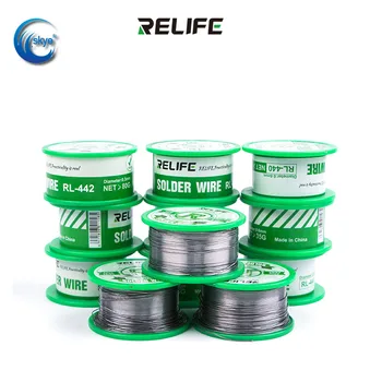 RELIFE Rl-440 Közepes Hőmérséklet Aktív Tin Hegesztés Eszköz 0,3 mm 0,4 mm 0,5 mm 0,6 mm 183℃ Forrasztani a Drótot Tartalmazó Gyanta Alapvető Nem-tiszta