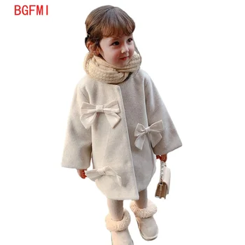 1-10 Y Lány Téli Kabát Sűrűsödik Őszi/Téli Új Gyermekek Sűrűsödik Párnázott Gyapjú Kabát Széldzseki Kabát Lányok Gyerek Ruhák