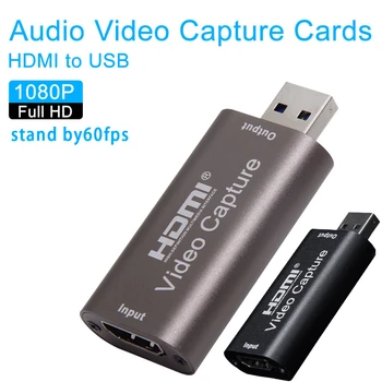 Új Mini 4K Videó-digitalizáló Kártya, HDMI-kompatibilis USB Játék Felvétel Doboz PS4 Játék DVD Videokamera Felvétel Élő Közvetítés