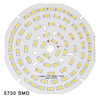 5db/sok LED SMD 5730 lámpa Gyöngy 3W 7W 12W 18W 24W 36W Fényerő Fény Board led izzó led beépíthető led spotlámpa