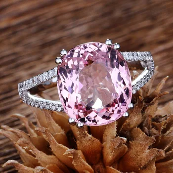 Női Divat Luxus 925 Sterling Ezüst Rózsaszín AAA Cirkon Gyűrű, Eljegyzési, Esküvői Ajándék, Ékszer, Gyűrű, Nagykereskedelmi