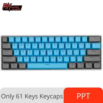 Királyi Kludge 61 Kulcsok, Dupla Lövés PBT MX Keycaps Mechanikus Billentyűzet RK61 Cseresznye Profil FESTÉK-SUB DIY PC Modding Kulcs Sapkák