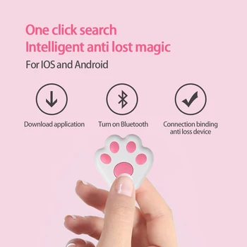 Mini Anti Elveszett Riasztó Tárca KeyFinder Intelligens Címke Bluetooth-kompatibilis Nyomkövető GPS Helymeghatározó Kulcstartó, Kisállat, Kutya, Gyerek ITag Tracker