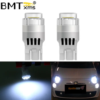 BMTxms 2db Nincs Hiba Fehér T20 W21./5W 7443 7440 LED Izzók A Fiat 500 2009 - 2016 LED Világítás DRL Nappali menetjelző Lámpák 1200LM