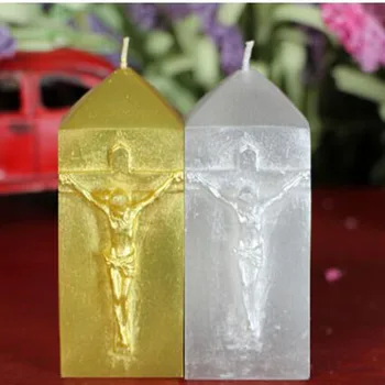Egyház Jézus Keresztény Szilikon formák szappan penész szilikon szappan formák szilikagél meghalni Keresztény Illat, kő formához gyertya penész