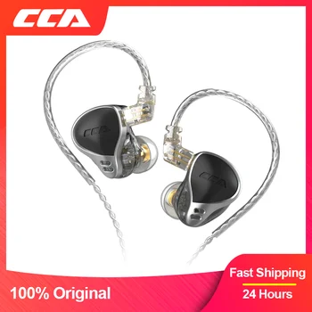 CCA CA24 Kiegyensúlyozott Armatúra 12BA Fülhallgató In-Ear Monitor Füldugó Vezetékes Fejhallgató Idegesítő Törlése Sport Videó Játék Fülhallgató