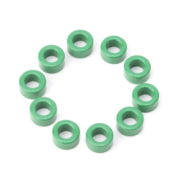 63HA 10db Tekercs Tekercs Zöld Toroid ferritmag anti-interferencia Szűrő Gyűrűk