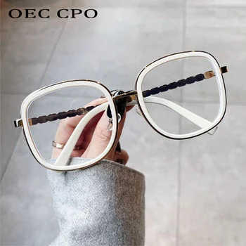 OEC CPO Túlméretezett Tér Szemüveg Keret, Női Divat Tiszta Lencse Optikai Szemüveg Keretek Női Átlátszó Szemüveg Unisex