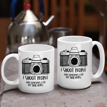 15oz Nagy Bögre Kávé fotó Kerámia teáscsésze, valamint Bögrék Fotós Barátok Ajándék Csésze Tej