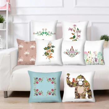 A növények dekoratív párnák párnák dekoratív nappali Északi cojin kanapé párna párnák párnát fedezze 45x45