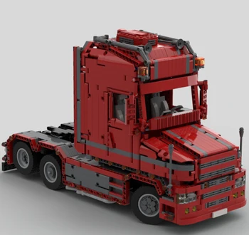 ÚJ MOC high-tech teherautó, pótkocsi blokk Scania kamion t 580 torpedó DIY közgyűlés gyermekek oktatási játék, ajándék modell moc-57465