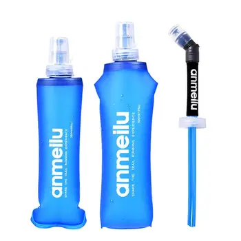 TPU Lágy Víz Táska Összecsukható Víz Üveg BPA-Mentes Összecsukható Sport kulacs Összecsukható Víz Húgyhólyag Futó Hidratálás