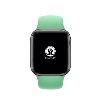 Új online 42mm 1:1 Smart Óra az android pulzusszám Smartwatch Piros gombot Arany Ötvözet esetében az Apple Nézni Sorozat 6 iOS-Android