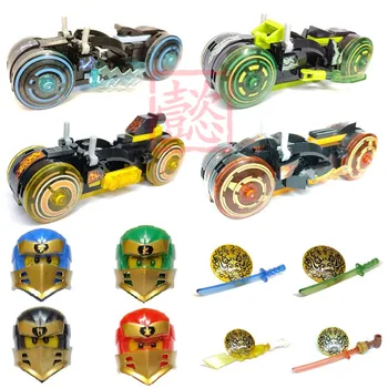 4 fajta Ninja Motoros Motoros Motoros Csapat Ruha Modell Adatok építőkövei a Gyerekek a Játékok Tégla Ajándék, a Gyermekek számára Fiúk