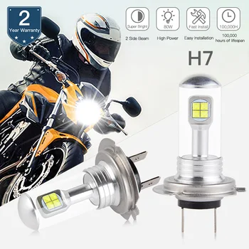 NICECNC Motorkerékpár távolsági Vagy tompított Fényszóró H7 Izzó Fehér LED Lámpa Aprilia Shiver 750 2008-2011 2012 2013 2014 2015