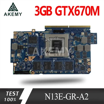 Akemy videokártya Az Asus G75V G75VX 3GB GTX670M Legmagasabb konfigurációs N13E-GR-A2 Grafikus kártya 100% - ban Tesztelt Ingyenes Szállítás