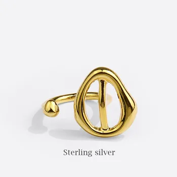925 Sterling Ezüst Új Eltúlzott Stílus Kreatív Személyiség Hideg Szél Vad Állítható Gyűrű A Nők Finom Ékszerek Kiegészítők