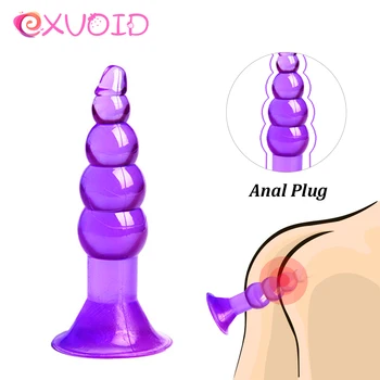 EXVOID Jelly análgyöngy Szexuális Játékszerek Nőknek a Férfiak Meleg G-pont Prosztata Masszírozó Szilikon Butt Plug Anális Dugók Szex Shop Felnőtt Termékek