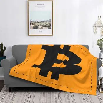A Bitcoin Takaró Bársony Nyomtatás Fizetőeszköz Btc Blokklánc Lélegző Szuper Puha Takarót a Kanapéra Autó Ágytakarók