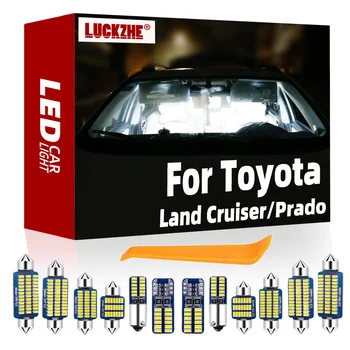 LUCKZHE Canbus Toyota Land Cruiser LC 70 80 100 200 Prado J 90 120 150 FJ Jármű LED Lámpa Rendszámtábla Lámpa Készlet