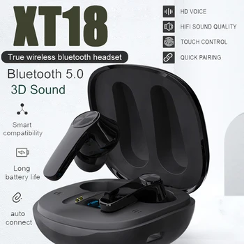 Eredeti XT18 TWS fone Bluetooth Fülhallgató A Fülében Fülhallgató audifonos Játék Handfree Fülhallgató Mikrofonnal Okos Telefon