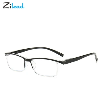 Zilead Olvasó Szemüveg Ultrakönnyű Keret Nélküli Szemöldök Integrált Gyanta Anti Blue-Ray Fél Keret Távollátás Szemüveg+1.0 +3.5