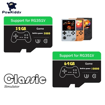 A RG351V Memóriakártya Memory Stick Tf Kártya 16G/32G/64G/128G Gameboy Advance Játékok Memory Stick Pro Duo A Handeld Játék Konzol