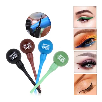 5 Színben, Vízálló Folyékony szemceruza Ceruzával Kör Alakú Kozmetikai Női Hölgy Smink Kozmetikai Eyeliner Pen