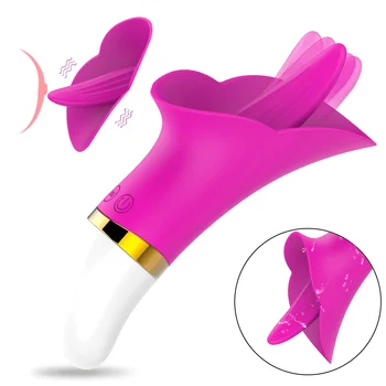 Szilikon Innovatív G-spot Vibrátor Újratölthető Nyelv Masszázs, 10 Sebesség, Rezgő Csendes Klitorisz Stimulátor Szexuális Játékszerek Nőknek