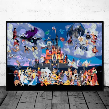 5D DIY Gyémánt Festmény Disney Magic Kingdom Karakter keresztszemes Készlet Teljes Négyzet Gyakorlat Hímzéssel, Eladó Mozaik Art Dekor