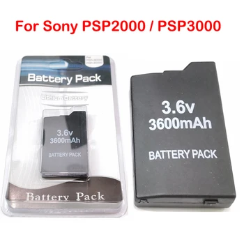 3.6 V 3600mAh Újratölthető Li-Ion Akkumulátor Sony PSP PSP 2000 3000 PSP2000 PSP3000 Konzol Gamepad Csere Akkumulátor