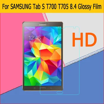 HD lcd Világos, Fényes képernyő védő fólia Samsung galaxy Tab S T700 T705 8.4
