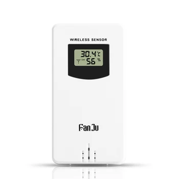 Fanju Hőmérséklet Páratartalom Vezeték nélküli Érzékelő, Mérő Páratartalom Elektronikus Digitális Hőmérő/Kültéri Használt Időjárás Állomások