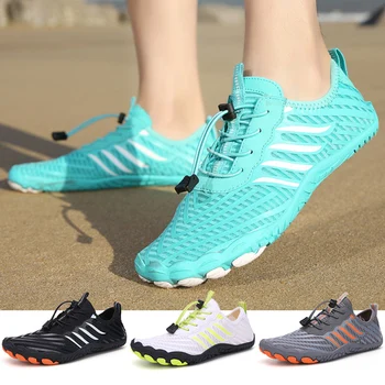 Új aqua cipő, pár stílus szabadtéri sportok víz cipő, strandon a búvárkodás, szörfözés, úszás cipő, gyorsan száradó könnyű férfi cipő