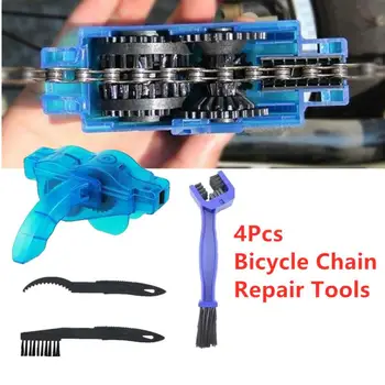 Chain Cleaner Mosó Kefe Kerékpározás Tisztító Készlet Kerékpár Kiegészítők Mountain Bike Mossa Szerszám Készlet Mtb Kerékpár Javító Eszközök Készlet