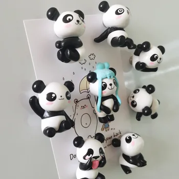 Panda Hűtő Mágnes Dekoráció Fotó Fal Üzenet Matrica Szoba Szuvenír Dekoráció Készlet