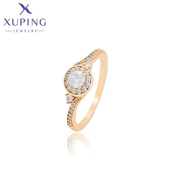 Xuping Ékszer Divat Új Érkezés Arany Színű Egyszerű Gyűrű a Nők Ajándékok A00863738