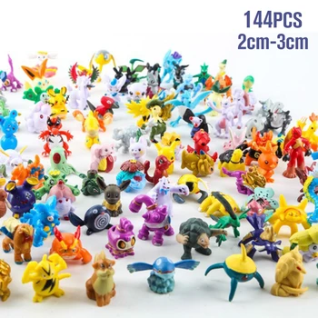 144PCS/Set Mini Figurák PVC Játék Nem Ismétlem Gyűjtemény Babák Szörny Animáció, Modell Gyűjtemény Ajándék, 2-3 CM-es