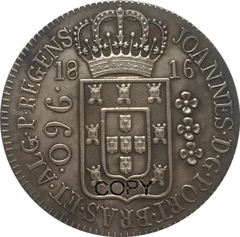 1816-ban Brazília 960 Reis érmék MÁSOLAT