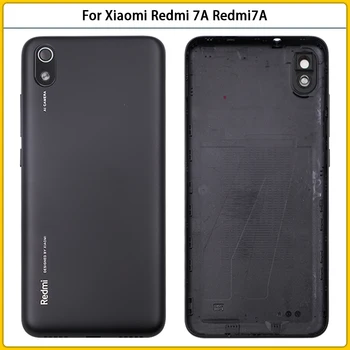 10DB Új, A Xiaomi Redmi 7A Redmi7A Ház Esetben az Akkumulátor Műanyag hátlap az Esetben a Hátsó Ajtó Kamera Lencse Csere