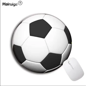 Mairuige Labdarúgó Sport 20*20 22*22cm Zár Szélén Kerek egérpad játékos játszani szőnyeg Gaming billentyűzet körkörös Mousepads