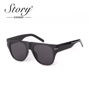 A TÖRTÉNET divat tér napszemüveg nők férfiak 2019 luxus márka tervezője retro classics leopárd nagy keret macska szeme napszemüvegek S3794K