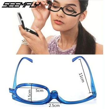 Seemfly Nagyító Szemüveg Forgó Smink Összehajtható Olvasó Szemüveg Szemüveg Távollátás Általános +1.0 +1.5 +2.0+2.5+3.0+3.5+4.0