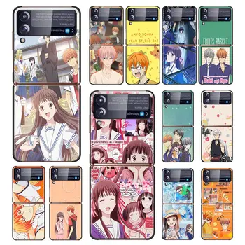 Gyümölcs Kosár Japán Anime Telefon Esetében A Fundas Samsung Galaxy Z Flip Flip3 Keményen Vissza Capa Samsung Z Flip 3 5G coque közelében Shell