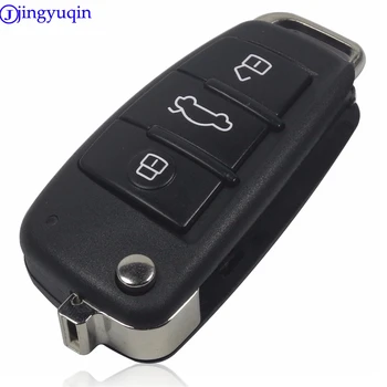 jingyuqin Összecsukható Flip Távoli Autó Kulcs a hüvely 3 Gomb Esetben Az AUDI A6-os VW A Pasa a Bora Skoda Az Ülés Nem Penge