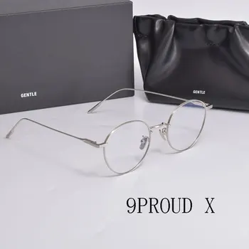 2021 Új koreai Márka Optikai Szemüveg Keretek 9PROUD X KEREK Rövidlátás Olvasás Presciption Szemüveg Keretek Férfi, A Nők Esetében