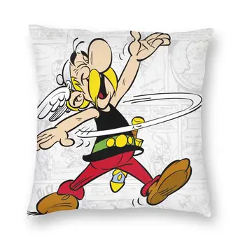 Asterix, Valamint Obelix Párna, Takaró Kanapé Nappali francia Képregény, Rajzfilm Tér Párnát Fedezze 40x40