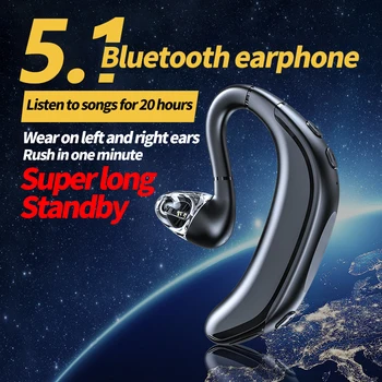 Bluetooth Headset Egyoldalú Üzleti Fülhallgató, Kihangosító, Fejhallgató Mini Vezeték Nélküli Fülhallgató Fülhallgató Hangszóró, IPhone Xiaomi