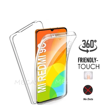 Redmi 10 Miniszterelnök 360 Dupla PC+Szilikon Telefon Esetekben a Xiaomi Redmi 9C NFC 9T 9AT Teljes Testet Borító Redmi Megjegyzés: 9-ES 10-es 9 Pro Fundas