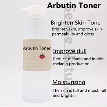 1000ml Arbutin Brightening Toner Antioxidáns Csillogó, Hidratáló szépségszalon Berendezések Félkész bőrápolási Termékek